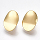 Brass Clip-on Earring Findings X-KK-T038-246G-1