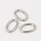 304 Stainless Steel Oval Linking Rings X-STAS-G019-1-1