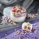 300 stücke 6 farben halloween thema backen bemalte glasperle runde perlen HY-FS0001-03-6