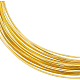 真鍮ワイヤ  角線  ゴールドカラー  22ゲージ  0.6x0.6mm  約16.40フィート（5m）/ pc FIND-WH0116-23A-02-1