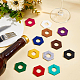 Benecreat 60 шт. 12 цвета войлочные подвески для бокалов для вина AJEW-BC0003-09-5