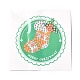 Kits de pegatinas de pintura de diamante de calcetín de diy con tema navideño para niños DIY-I068-10-2