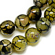 Chapelets de perles veines de dragon en agate naturelle G-Q948-81B-8mm-1