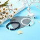 Ensemble de bracelets extensibles en perles de cristal de quartz synthétique et perles de pierre noire synthétique pour cadeau femme fille BJEW-JB06792-4