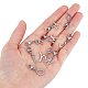 SUPERFINDINGS 26Pcs 304 Stainless Steel Letter Pendant Charms Silver Letter A to Z Lobster Claw Clasps Charms Mini Alphabet Bracelet Necklace Pendants for DIY Keychain Jewelry Making HJEW-FH0006-52-3