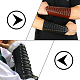 Wadorn breite elastische Korsettgürtel aus PU-Leder und Manschettenarmband-Armschutz AJEW-WR0002-04-5