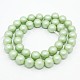 Round Shell Pearl Frosted Beads Strands BSHE-I002-4mm-21-2