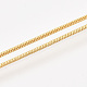 Messing Runde Schlangenkette Halskette Herstellung MAK-T006-11B-G-3