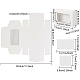 Benecreat厚紙箱  長方形  ビジュアルウィンドウ付き  ホワイト  9x13x4cm CON-BC0001-70-2
