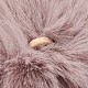 Colgantes cubiertos de bola de pompón de piel de conejo de imitación hecha a mano WOVE-F020-A16-2