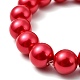 Set di gioielli di perle di vetro di moda X-SJEW-JS00265-20-5