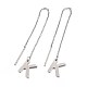 304 Stainless Steel Stud Earrings X-EJEW-L205-01K-1