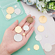 DICOSMETIC 16Pcs 4 Size 2 Colors Stainless Steel Flat Round Pendants Disc Pendants Round Stamping Blank Tag Metal Name Message Charms Smooth Polished Charms for Jewelry Making DIY Findings STAS-DC0002-07-2