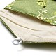Sacchetti per riporre gioielli in tessuto floreale in stile cinese AJEW-D065-01C-07-3