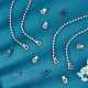 Pandahall elite 100 pz 4 colori punte di perline di ferro IFIN-PH0001-75-6