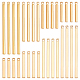 SUNNYCLUE 1 Box 32Pcs 8 Styles Bar Charms Real 18K Gold Plated Brass Vertical Bar Pendant Stamping Blank Metal charms for jewellry Making Charms Stick Strip Earring Necklace Bracelet Supplies Adult KK-SC0003-03-1