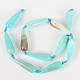 Natural Agate Faceted Teardrop Bead Strands G-E216-13-2