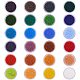 Pandahall elite 1 набор 24 цветных 12/0 круглых бисера SEED-PH0007-05-1