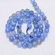 Natural Agate Beads Strands G-G580-6mm-12-2