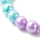 Opaque Acrylic Beads Stretch Bracelet Sets for Kids BJEW-JB06404-5