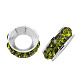 Brass Rhinestone Spacer Beads RB-A020-9mm-09S-1