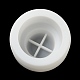 ひょうたん DIY キャンドルカップシリコンモールド  クリエイティブアロマキャンドルセメントカップ供給 diy コンクリートキャンドルカップ樹脂金型  ホワイト  10.75x9.5cm  内径：7.8のCM DIY-G097-03-6