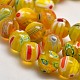 Round Millefiori Glass Beads Strands LK-P002-22-3