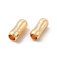 Cremagliera perle di ottone di placcatura KK-E081-02G-02-3