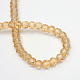 Chapelets de perles en verre transparent GLAA-R166-3mm-01A-3