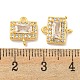 Латунные подвески из прозрачного кубического циркония KK-P275-44G-3