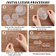 FINGERINSPIRE Round Acrylic Display Riser Stand 5 Tier Clear Acrylic 3 inch Rotatable Jewelry Display Stands Acrylic Item Display Holder for Action Figures RDIS-WH0018-06A-4