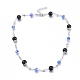 304 Stainless Steel Beaded Necklaces NJEW-K119-33P-B-1