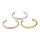 Ion Plating(IP) 304 Stainless Steel Cuff Bangles STAS-C023-03-1