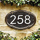 Creatcabin 10 個メールボックス番号 8 家の住所番号ステッカー自己粘着家番号アクリル住宅アパートホームオフィスホテルの部屋の外側のメールボックスドア看板外側 (シルバー) DIY-WH0181-17D-8-5
