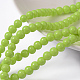 Round Painted Glass Beads Strands X-DGLA-R003-4mm-12-1