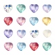 100pcs 10 couleurs perles de verre transparentes GLAA-CJ0001-56-6