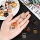 PandaHall 30pcs 5 Colors Brass Ring Blanks Pad Rectangle Ring Pad Adjustable Finger Ring Base for Embellishment Jewelry Making RJEW-PH0001-01-7