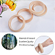 Unfinished Wood Plain Bangle for Women BJEW-WH0018-17-6