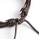 Bracelets ajustables de multi-brins avec cordon de cuir BJEW-O105-01B-3