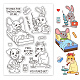 PandaHall Animal Dog Clear Stamp DIY-WH0167-56-657-1