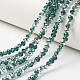 Electroplate Transparent Glass Beads Strands EGLA-A034-T1mm-M15-1