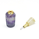 Natural Fluorite Openable Perfume Bottle Pendants G-E556-03E-3
