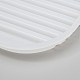 Rectángulo con moldes de silicona para plato llano con asa de rayas DIY-L021-55-4