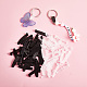 50Pcs Badge Strap Clip White Key Chain Connector Plastic Keychain Clip for Card Holder JX291B-4