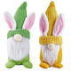 Gorgecraft 2 шт. 2 цвета пасхальная ткань кролик гном кукла орнамент AJEW-GF0007-78B-1