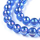 Chapelets de perles en verre transparent électrolytique GLAA-T032-T8mm-AB16-3
