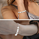 Beebeecraft 10 pièces réglable 304 bracelets coulissants en acier inoxydable faisant KK-BBC0001-03-6