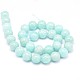 Redondas hebras de perlas naturales amazonite perú G-L448-03-8mm-2