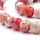 Chapelets de perle en agate naturelle patinée G-S249-07-8mm-3