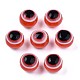 Redondas abalorios de resina mal de ojo RESI-R159-8mm-05-2